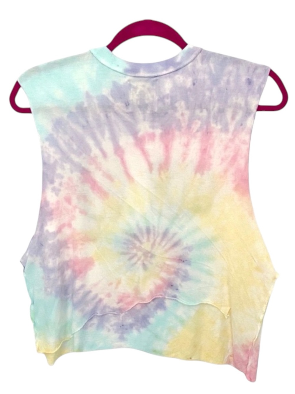 HTF: new UNIF ☮︎︎ Emoji You Suck Muscle Tee T Shirt ☮︎︎ Pastel Tie Dye ☮︎︎ Small - Picture 5 of 16